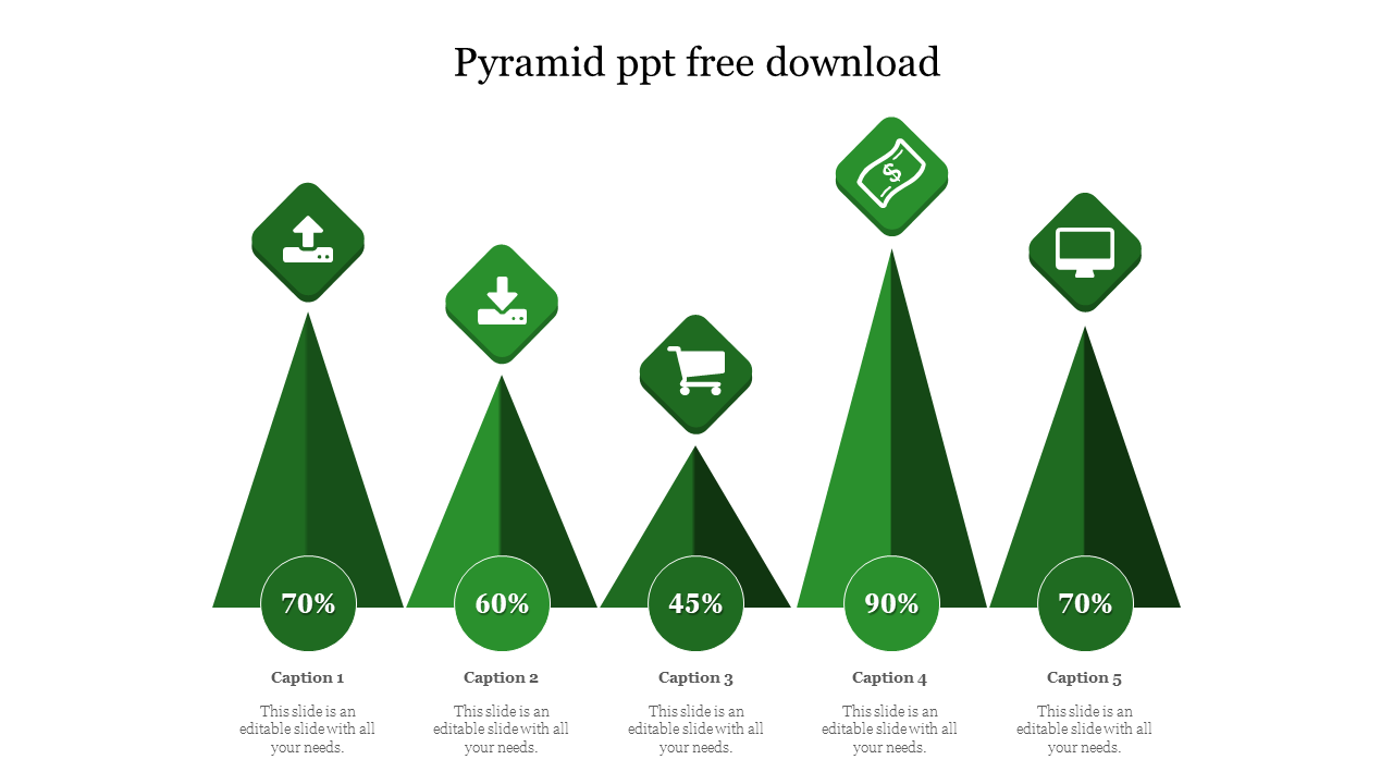 pyramid ppt free download-Green